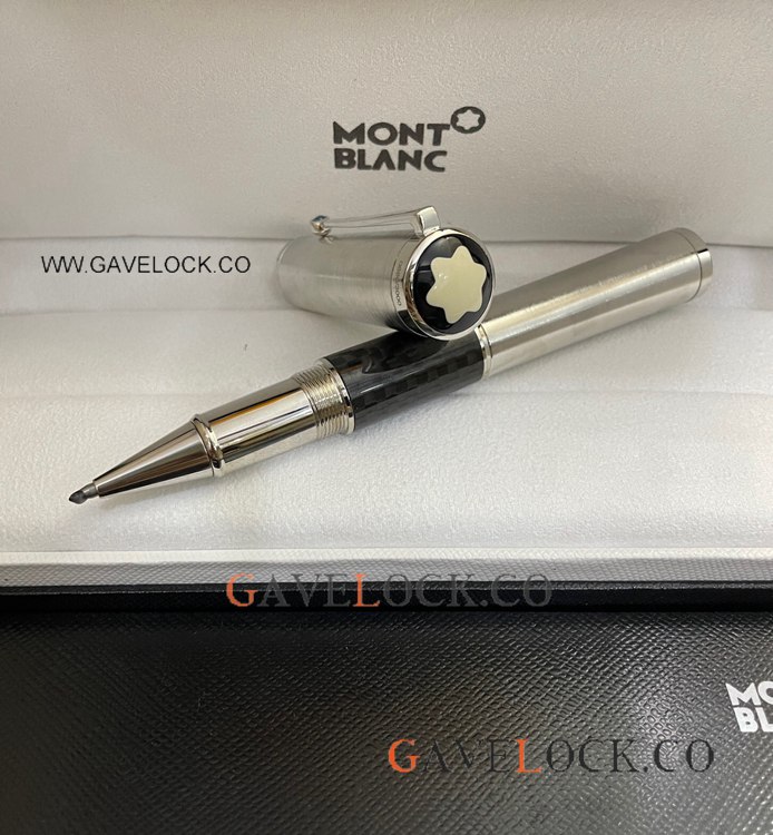 Mont Blanc Gandhi Limited Edition Rollerball Pen Silver Mont Blanc Gandhi Limited Edition Rollerball Pen Silver